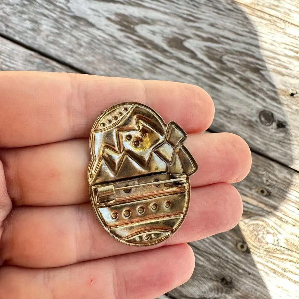 Vintage Easter Egg Brooch, Chick Pin – Easter Jewelry